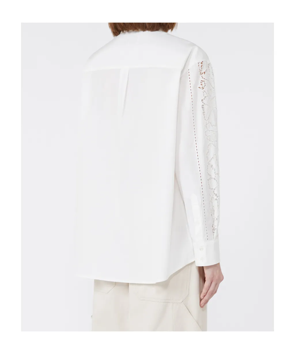 Weekend Max Mara Relaxed-Fit Embroidered Poplin Shirt
