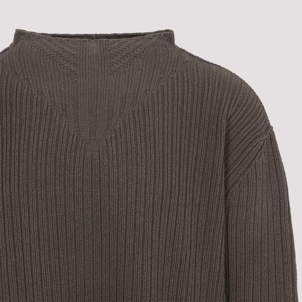 Rick Owens Mock-Neck Long Sleeve Jumper