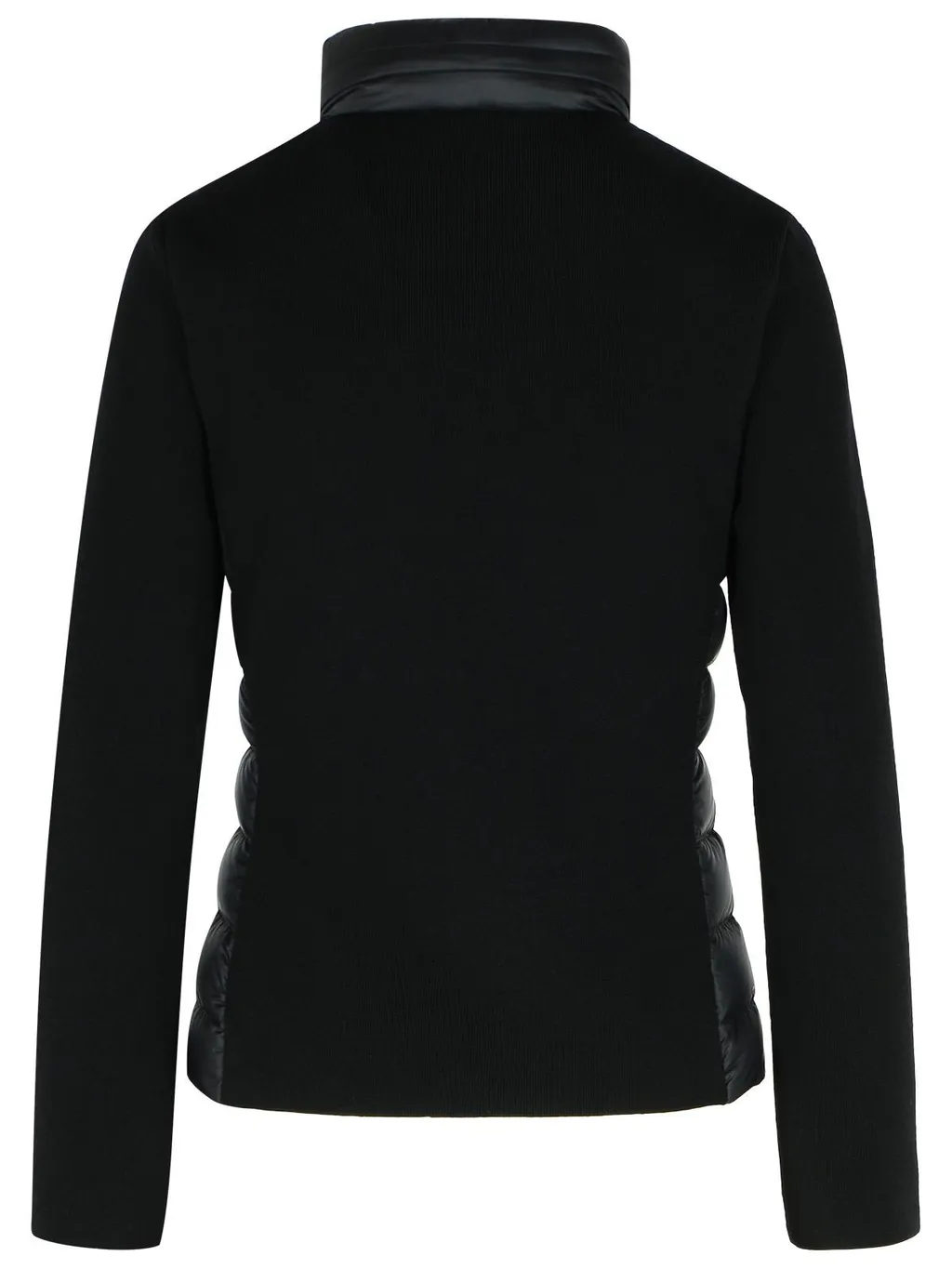 Moncler Logo Patch Zip-Up Panelled Cardigan