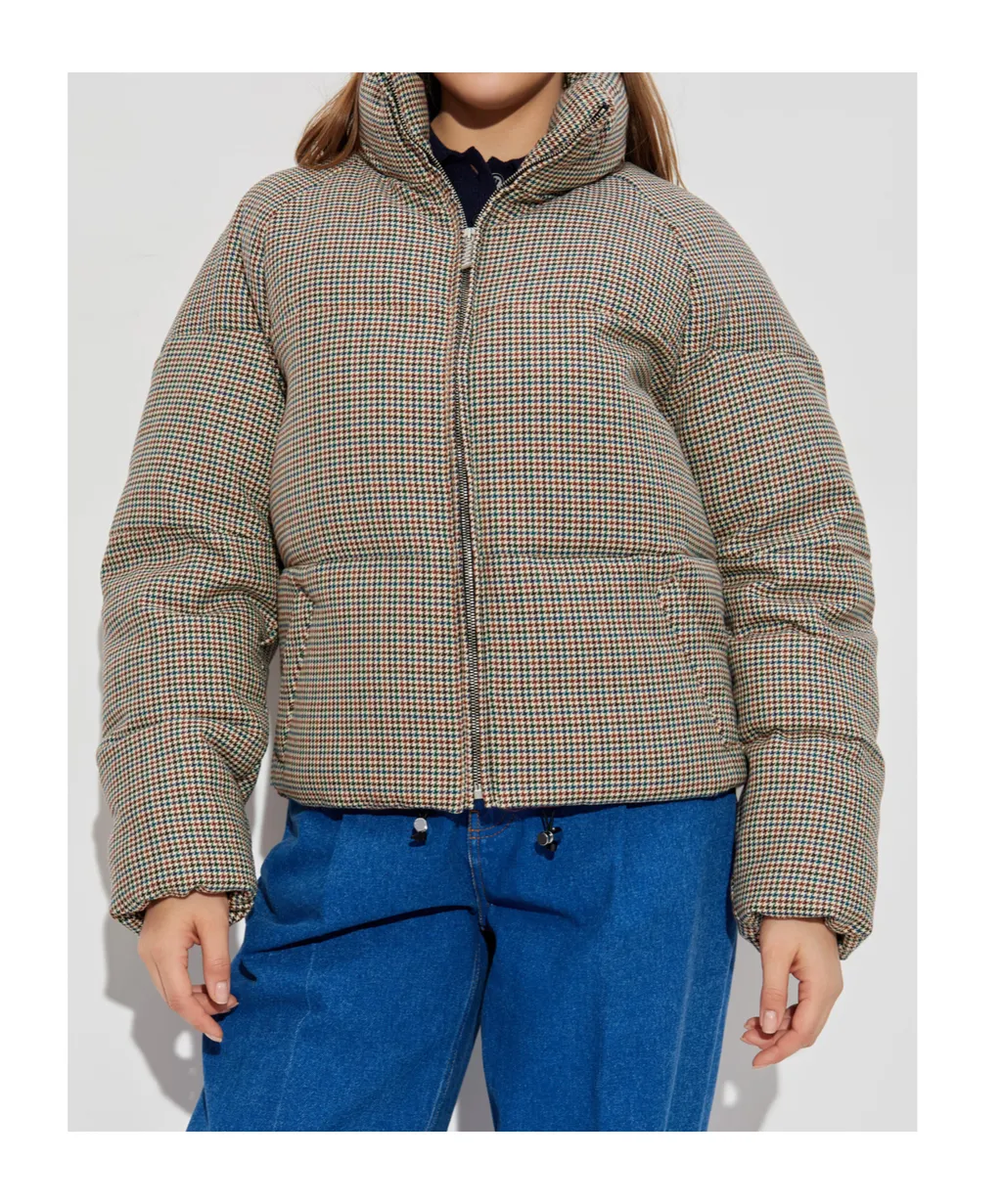 Marni Houndstooth Pattern Padded Jacket