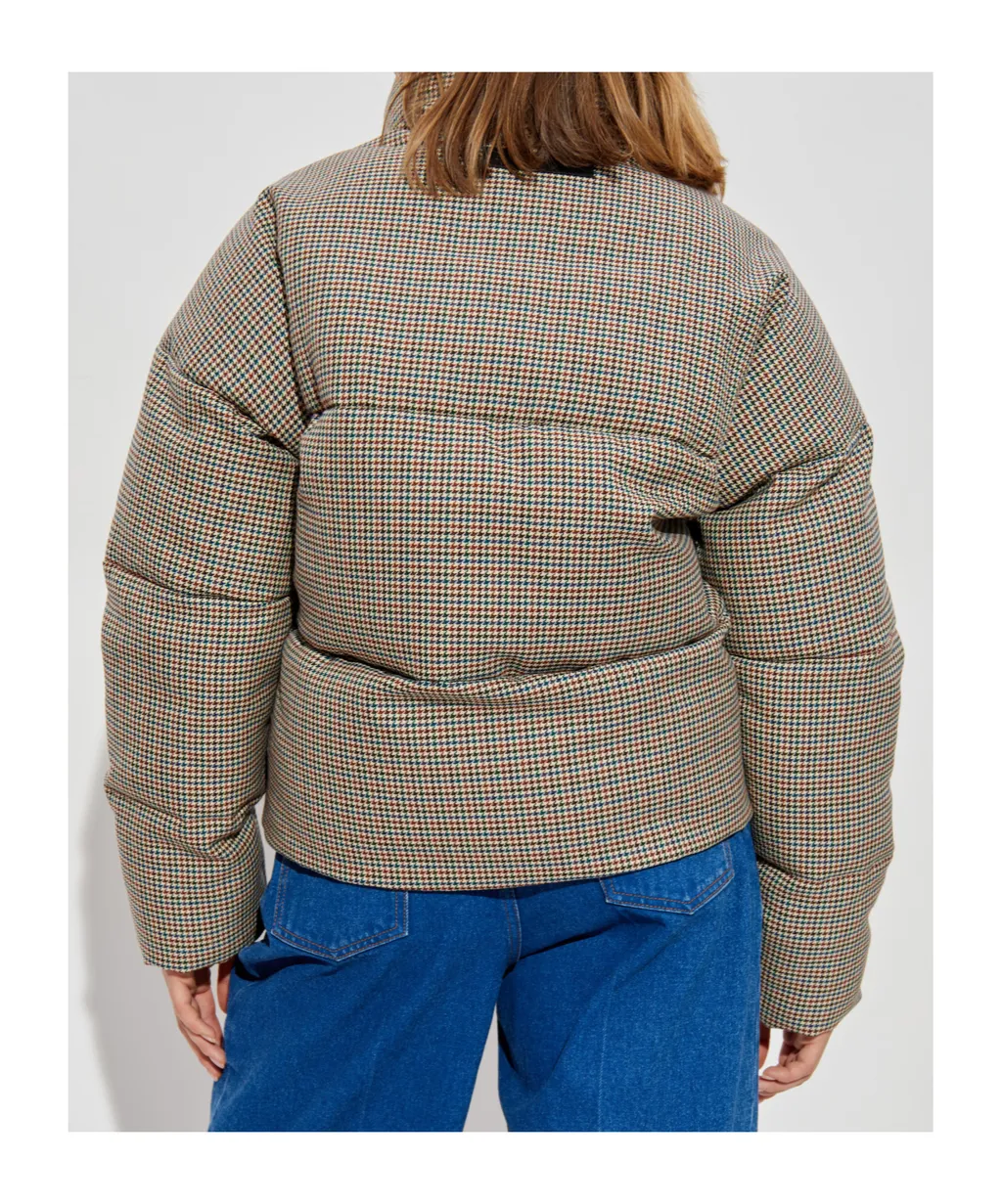 Marni Houndstooth Pattern Padded Jacket