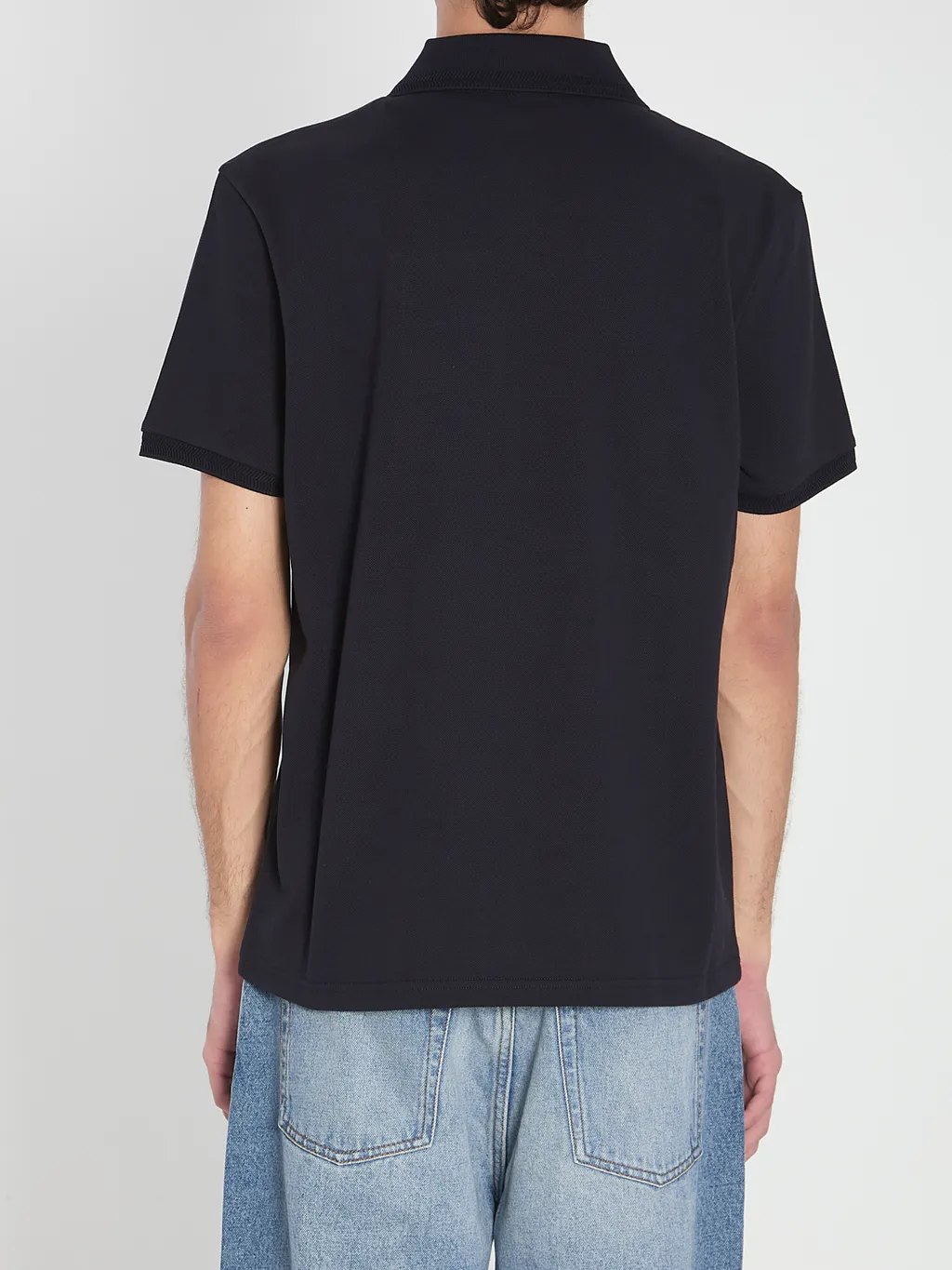 Moncler Logo Patch Short-Sleeved Polo Shirt