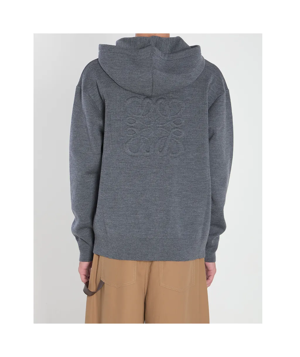 Loewe Anagram Zip-Up Hoodie