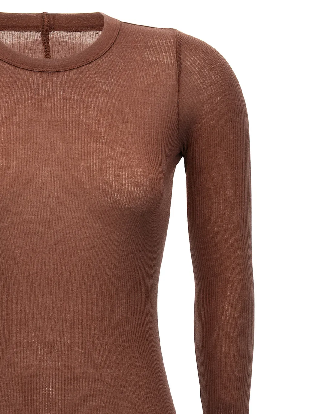 Rick Owens Ribbed Long Sleeve Top