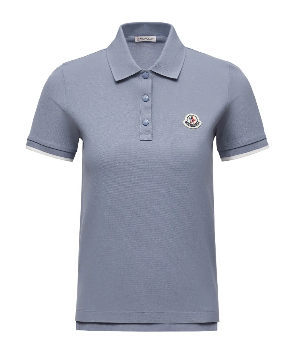Logo Patch Cotton Piquet Polo Shirt