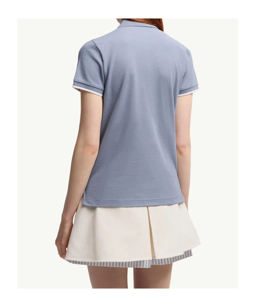 Logo Patch Cotton Piquet Polo Shirt