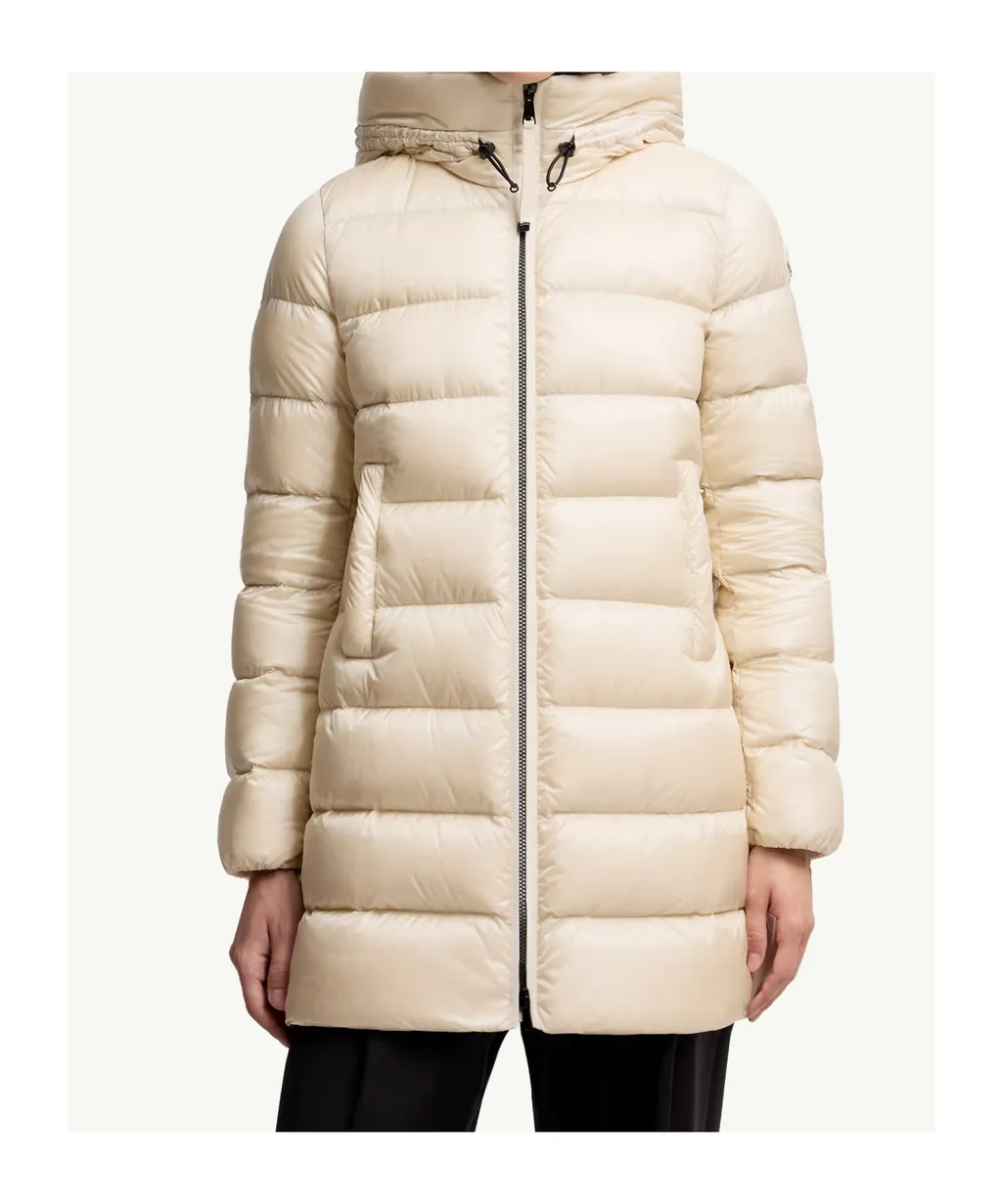 Moncler Zip-Up Quilted Coat