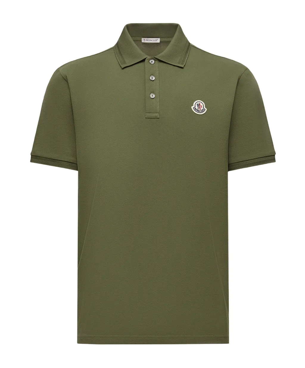 Moncler Logo Patch Short-Sleeved Polo Shirt