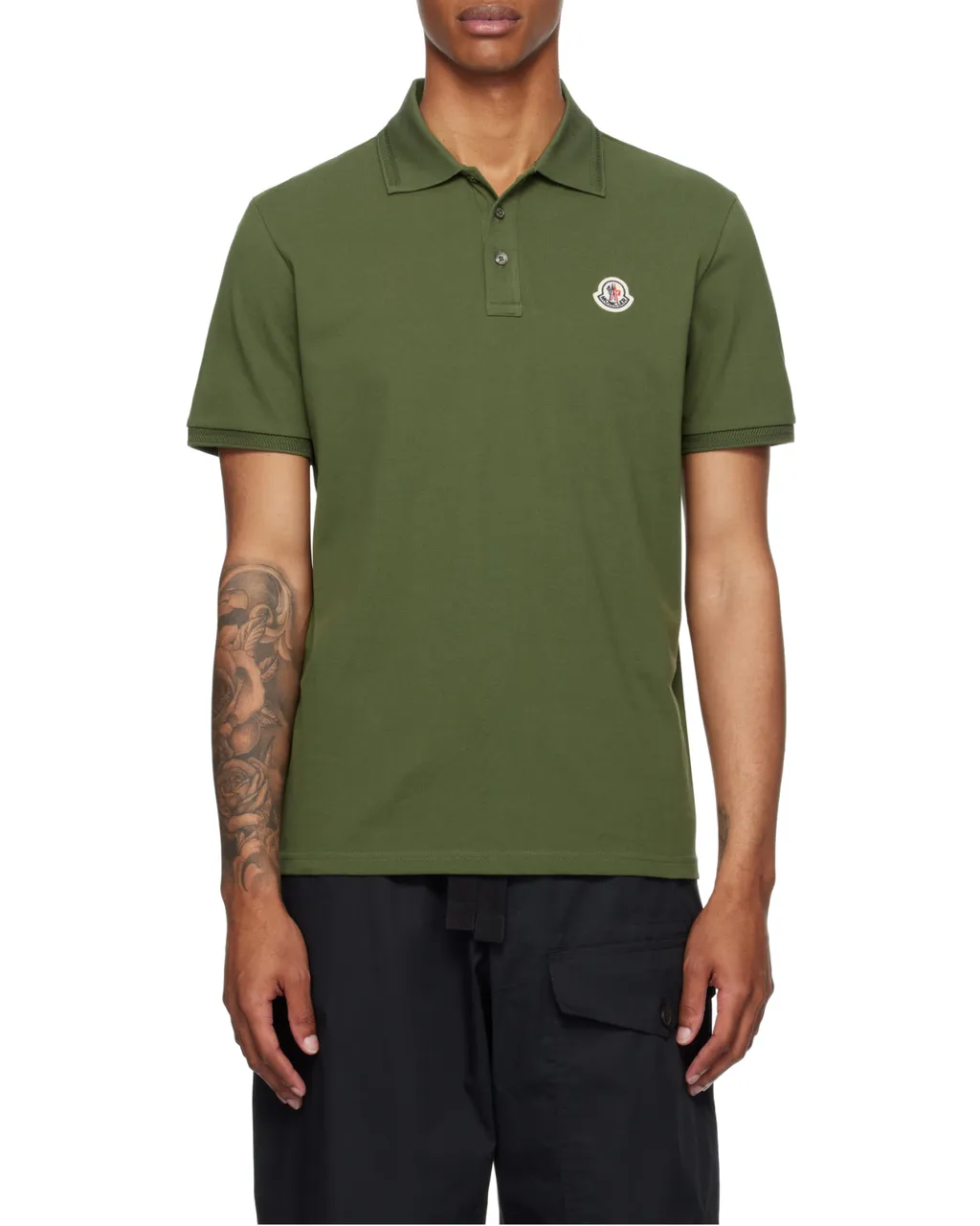 Moncler Logo Patch Short-Sleeved Polo Shirt