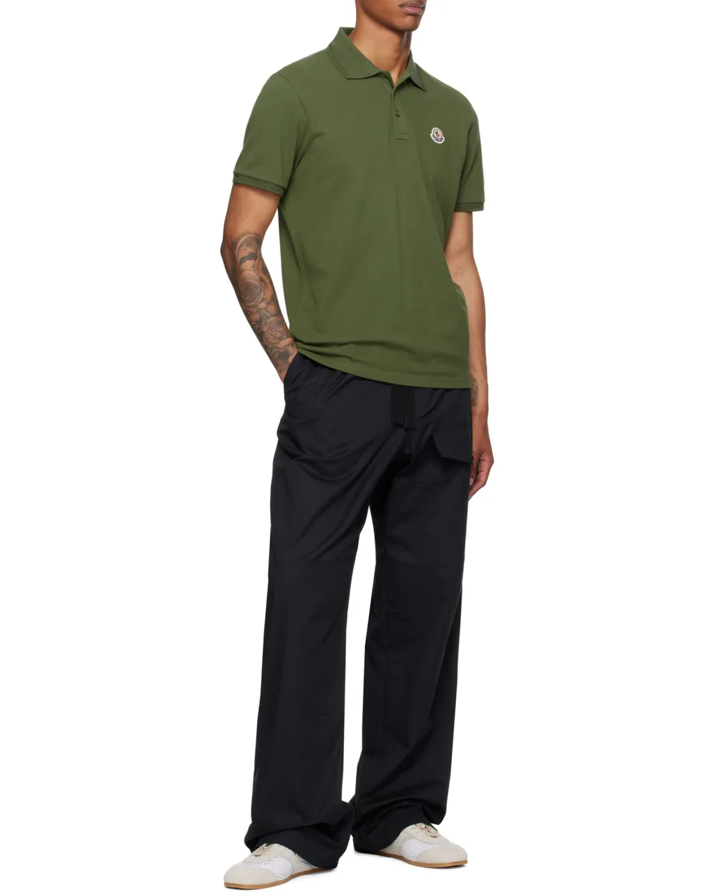 Moncler Logo Patch Short-Sleeved Polo Shirt