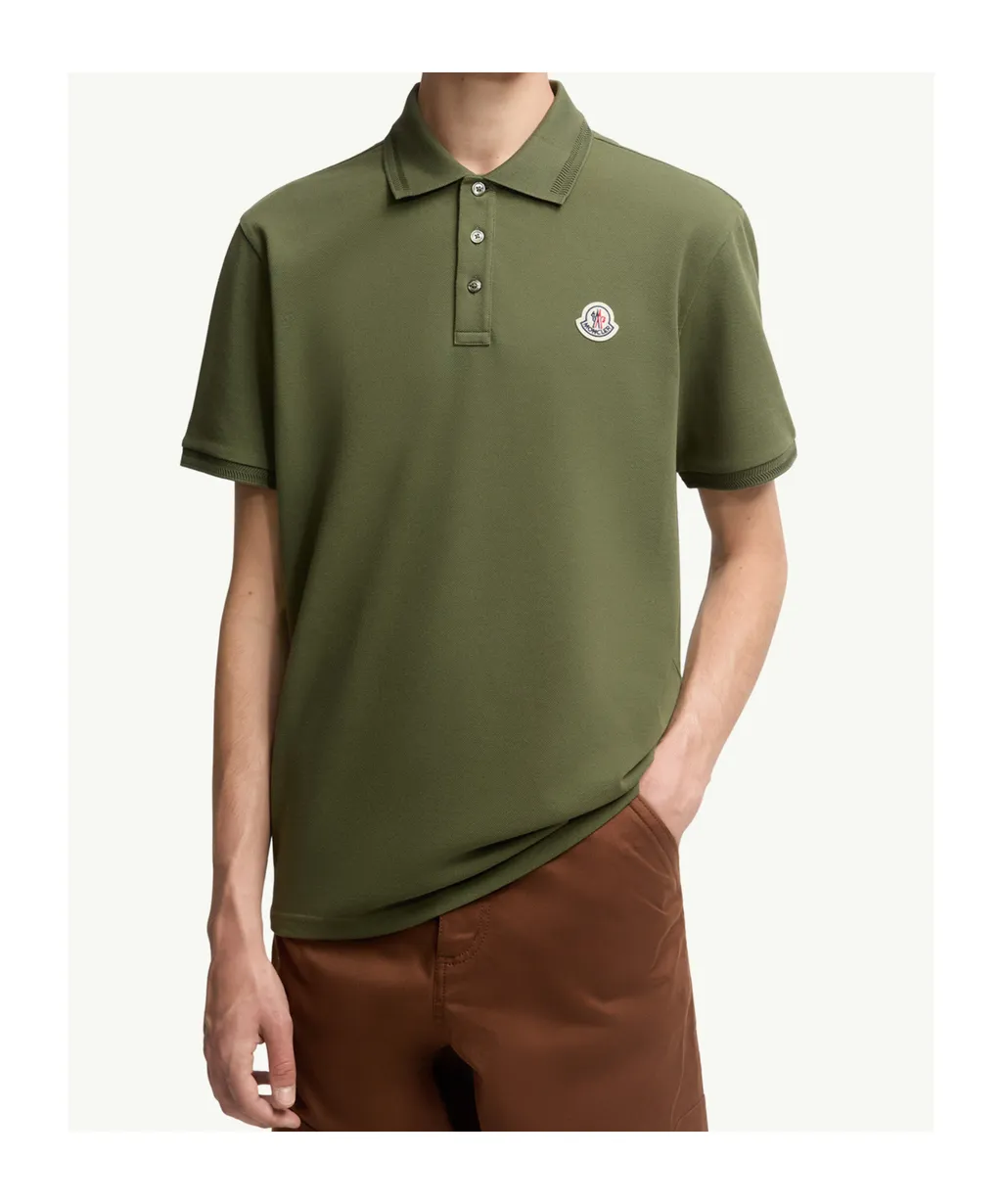 Moncler Logo Patch Short-Sleeved Polo Shirt