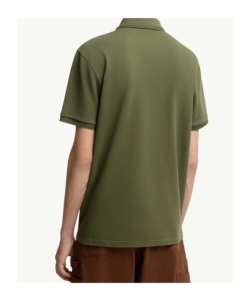 Moncler Logo Patch Short-Sleeved Polo Shirt