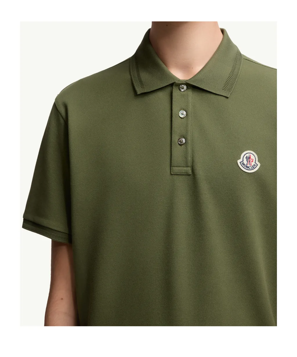 Moncler Logo Patch Short-Sleeved Polo Shirt