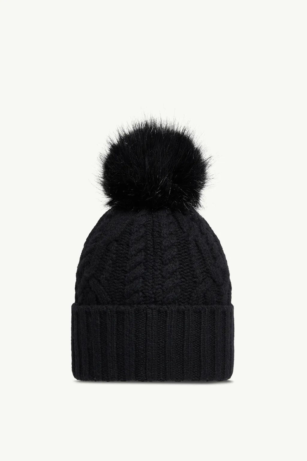 Cashmere Blend Beanie With Pom Pom