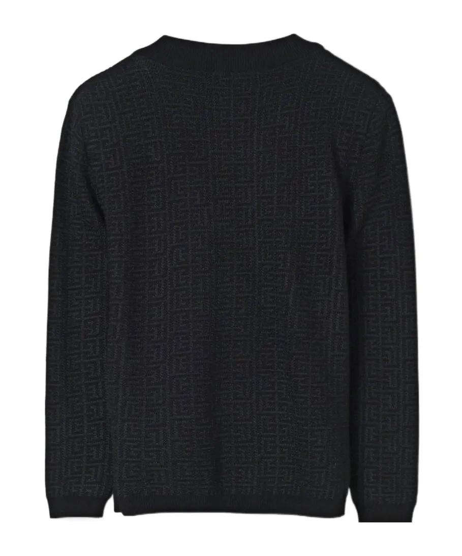 Monogram-Pattern Sweater