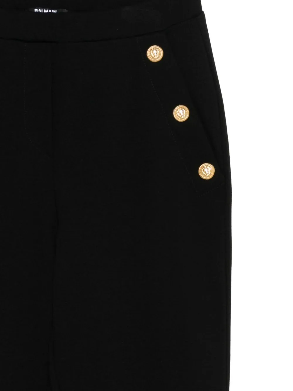 Button-Detail Trousers