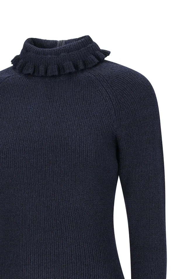 Ruffled Long-Sleeve Top