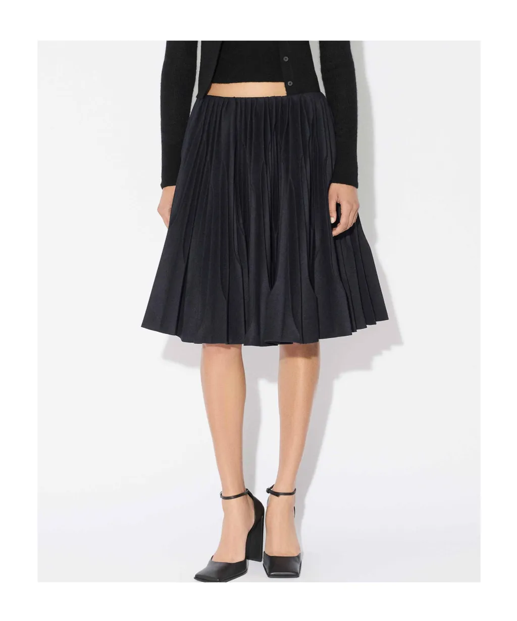 Pleated Midi Skirt