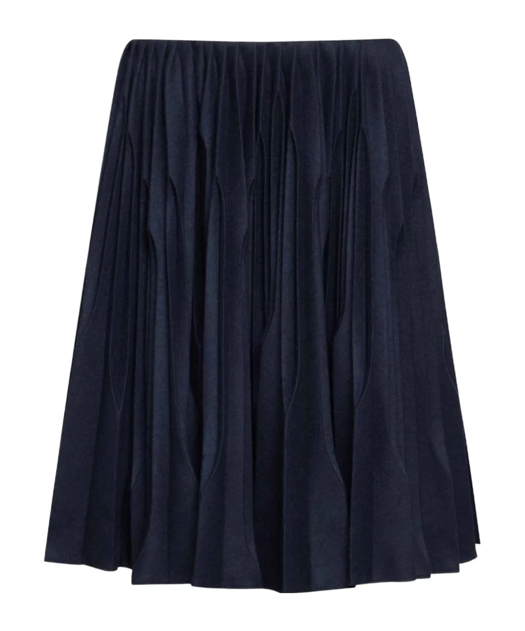 Pleated Midi Skirt