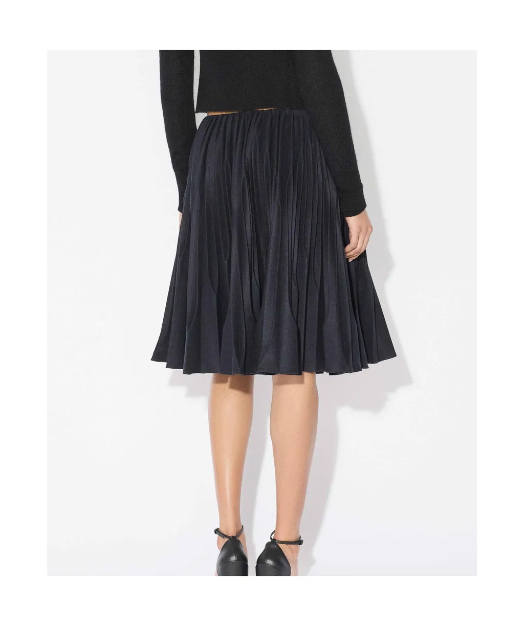 Pleated Midi Skirt