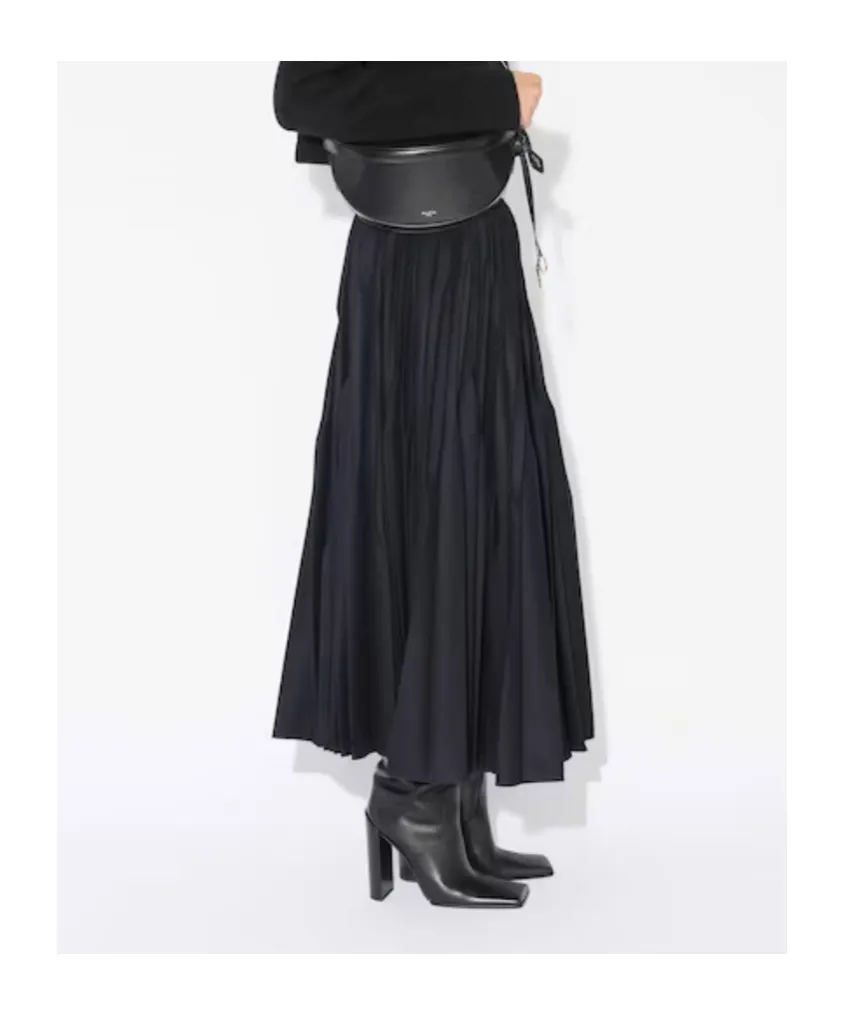 Pleated Midi Skirt