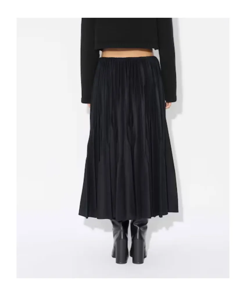Pleated Midi Skirt
