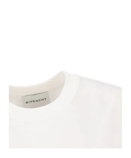 Givenchy Paris Logo Zigzag Stitching T-Shirt