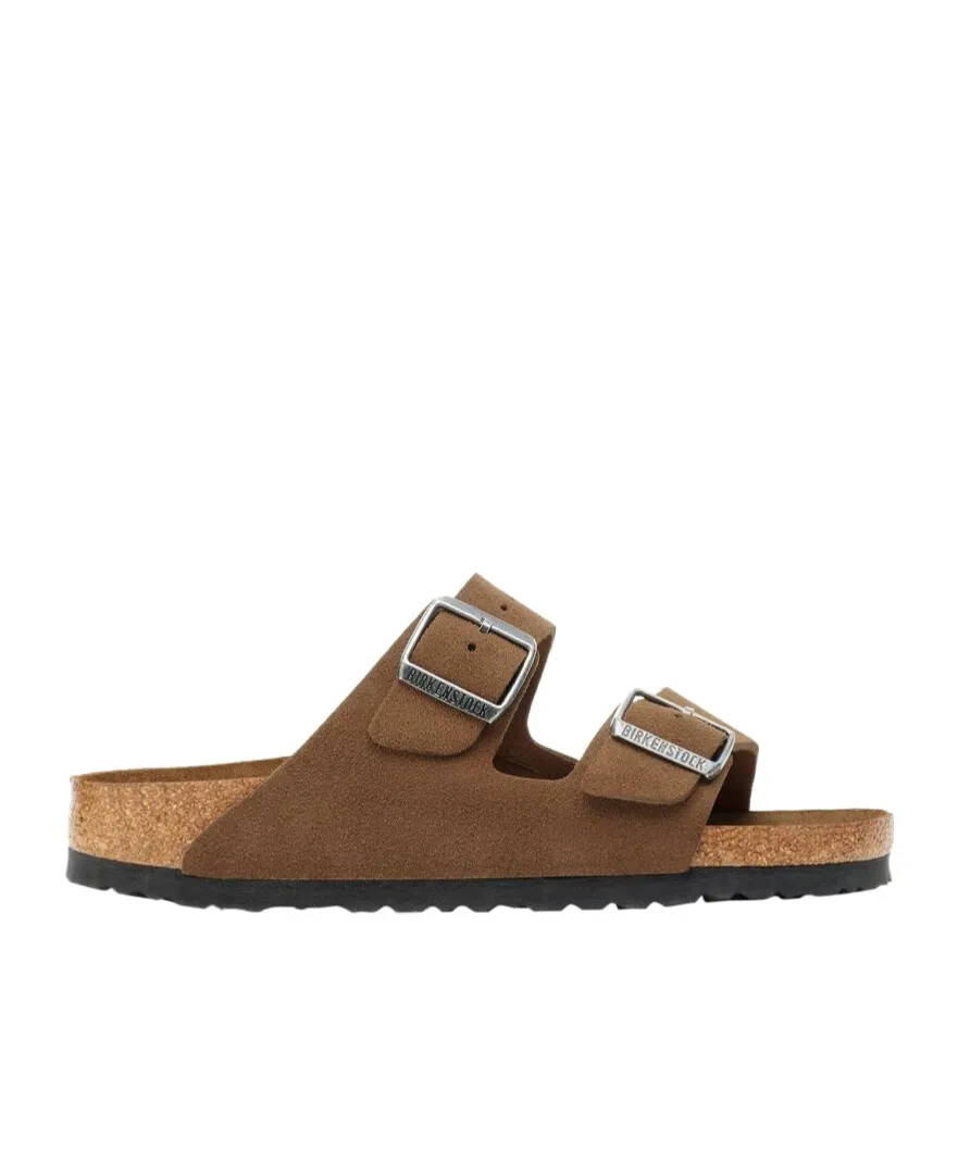 Arizona Double-Buckle Suede Sandals
