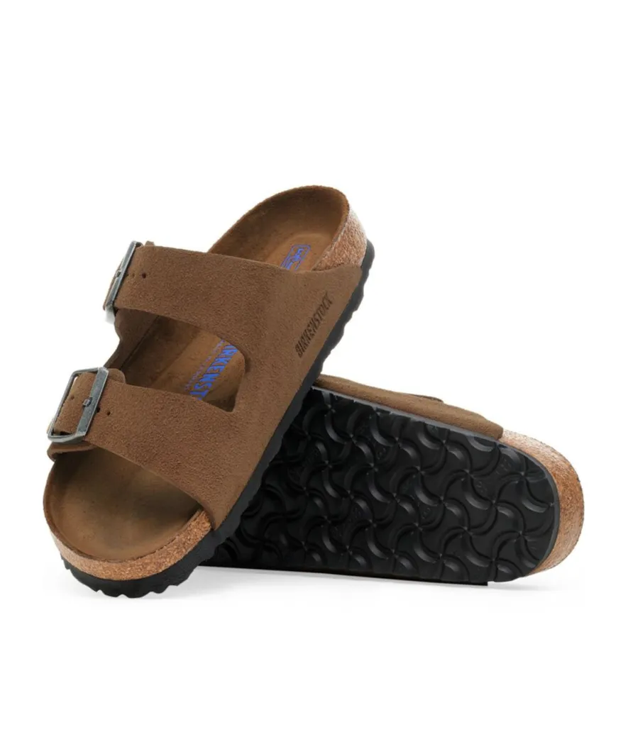 Arizona Double-Buckle Suede Sandals