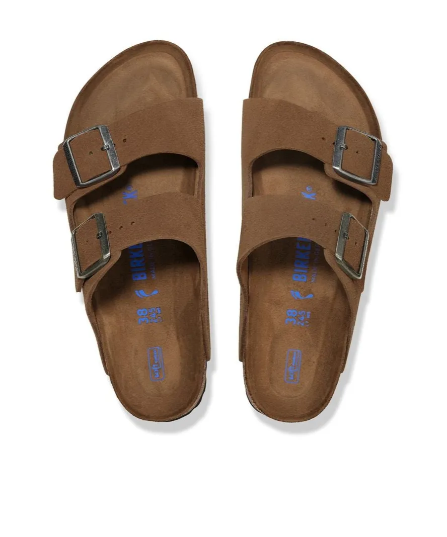 Arizona Double-Buckle Suede Sandals