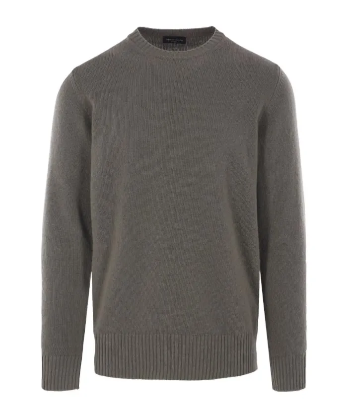 Round-Neck Knitted Sweater