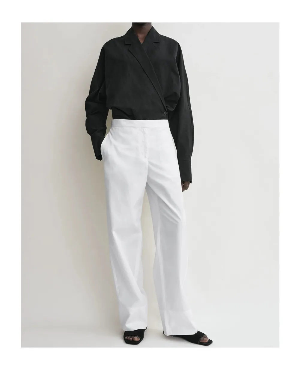 TotÊMe Long Sleeved Asymmetric Wrap Blouse