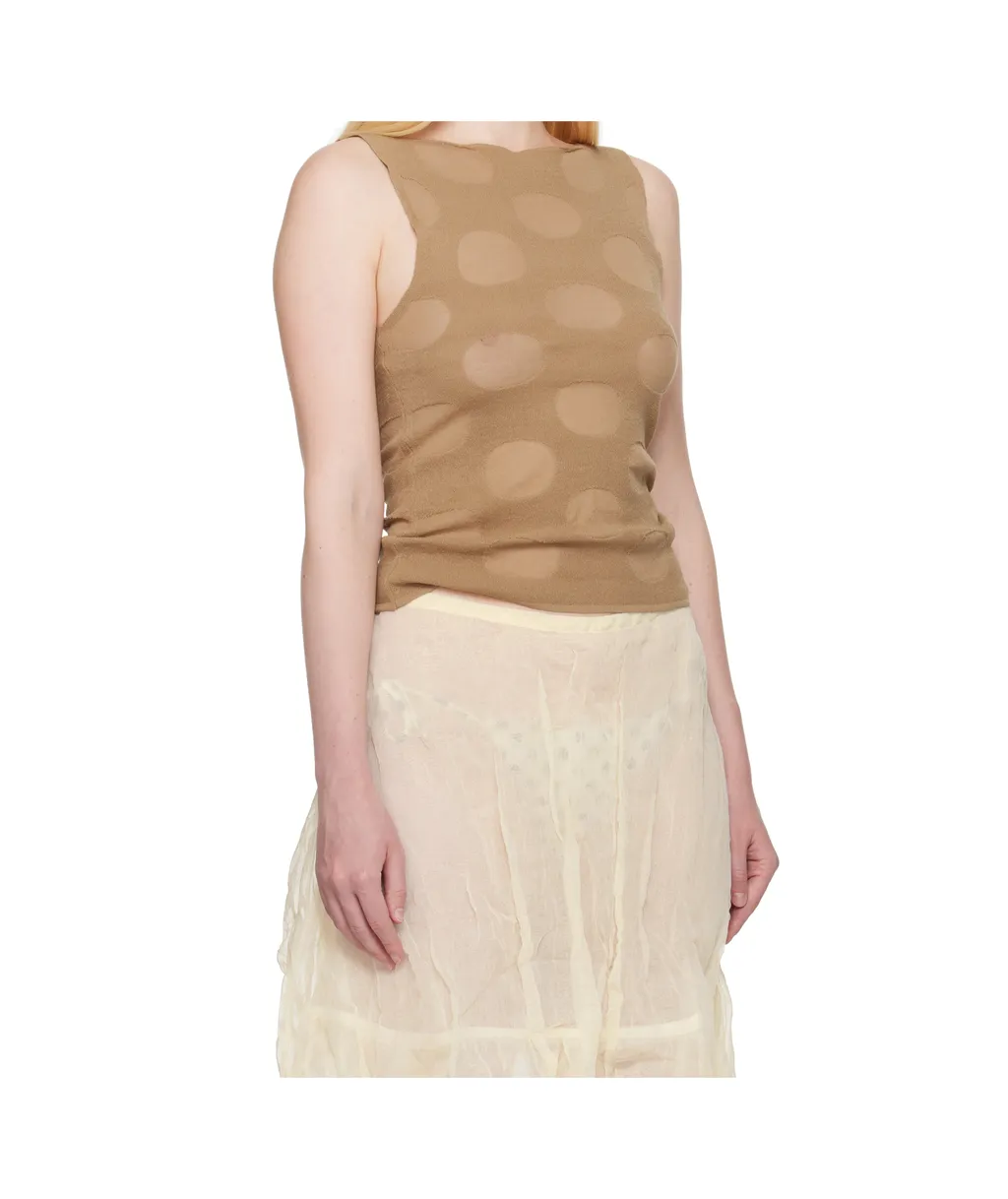 Round Neck Sleeveless Vest