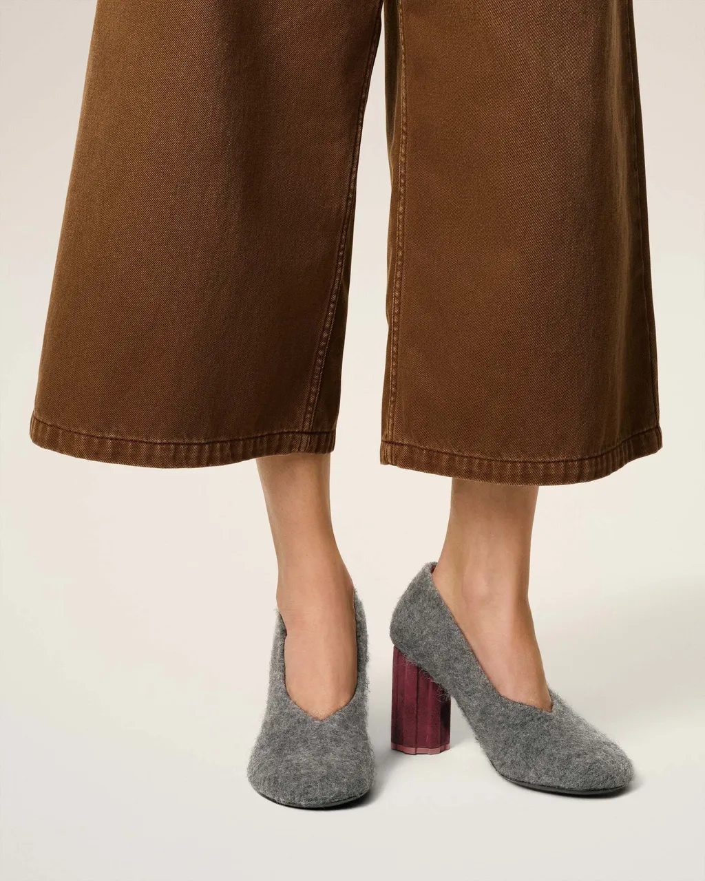 Mohair Knitted Piano Pumps