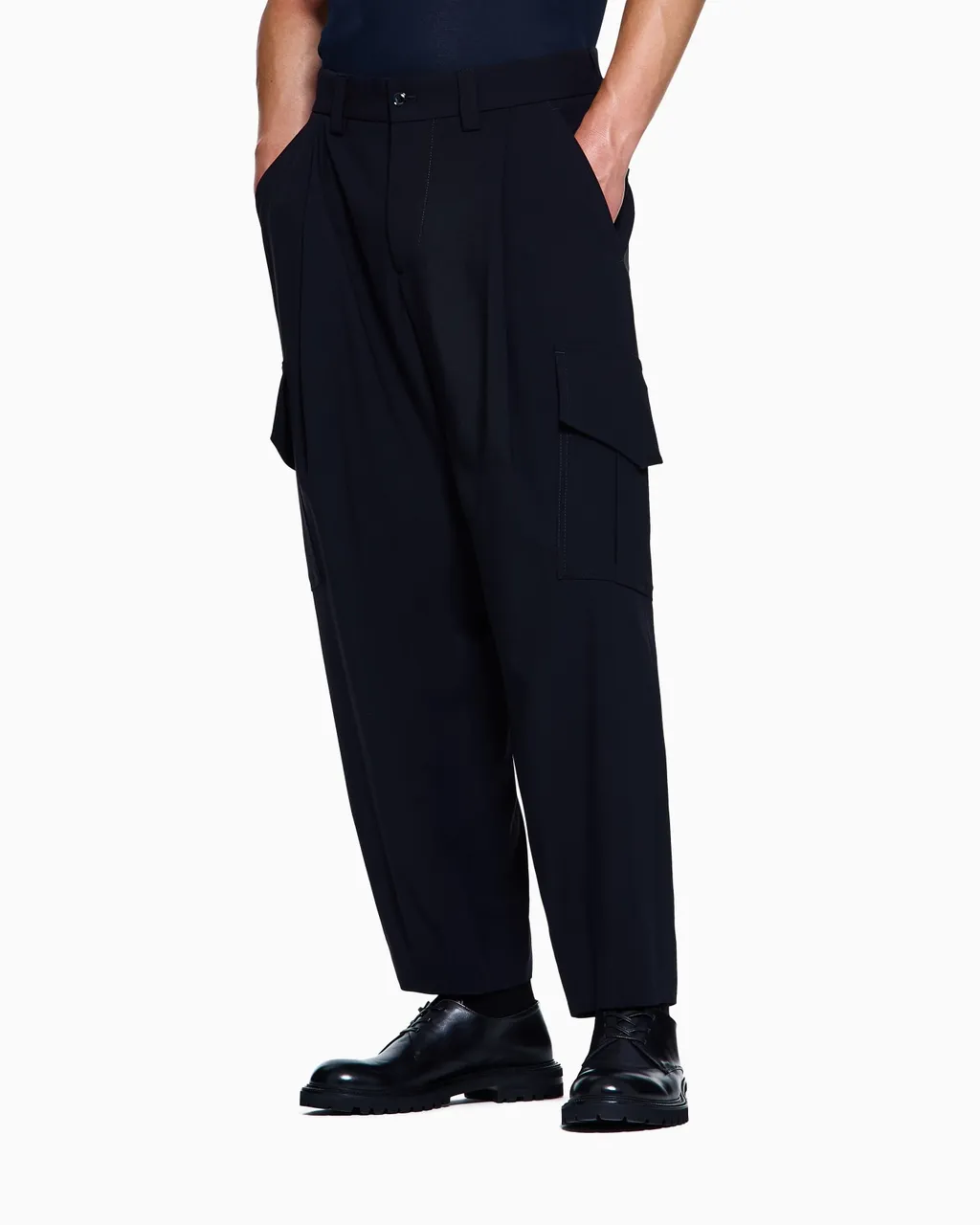 Pleated Cargo Pants