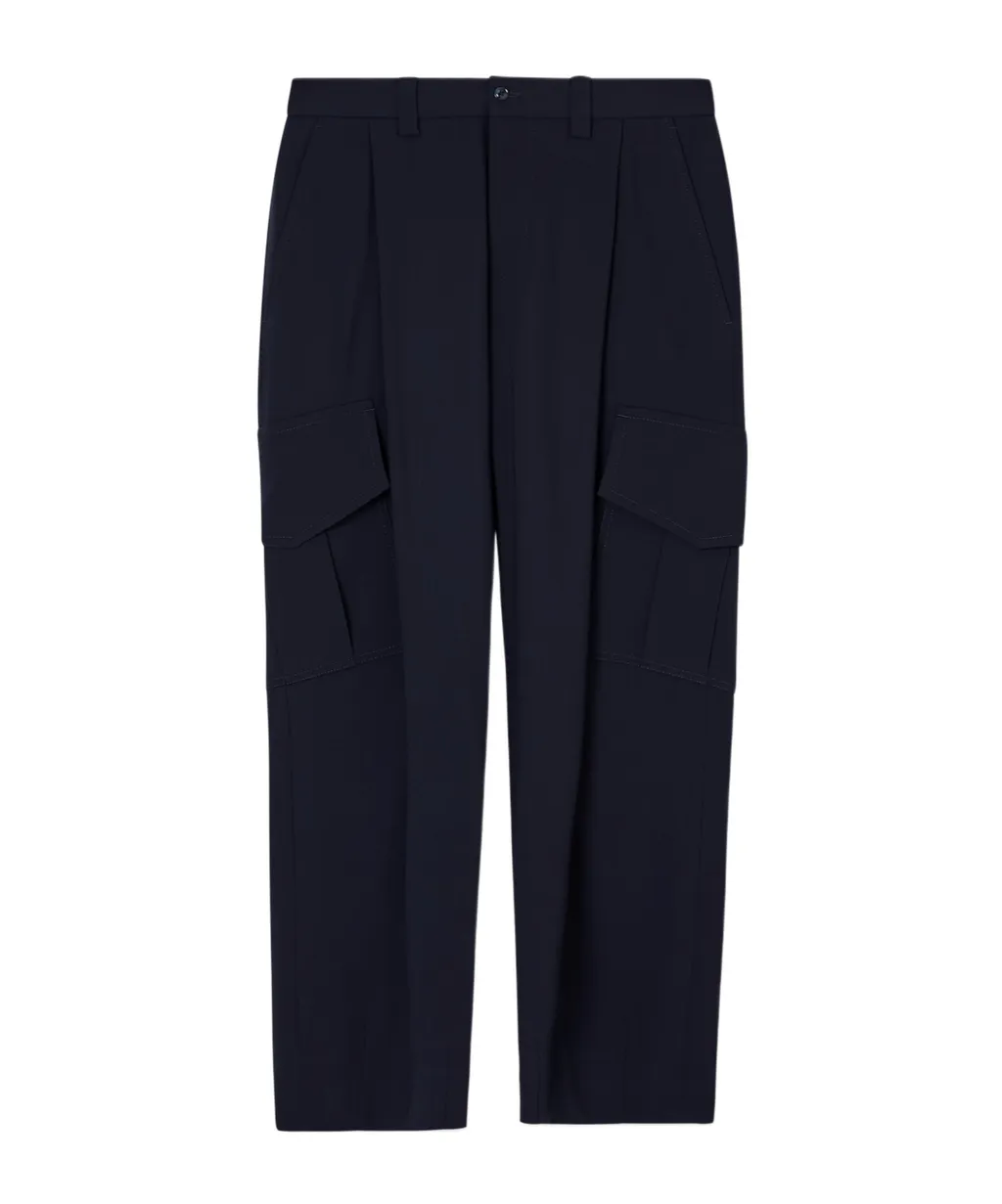 Pleated Cargo Pants