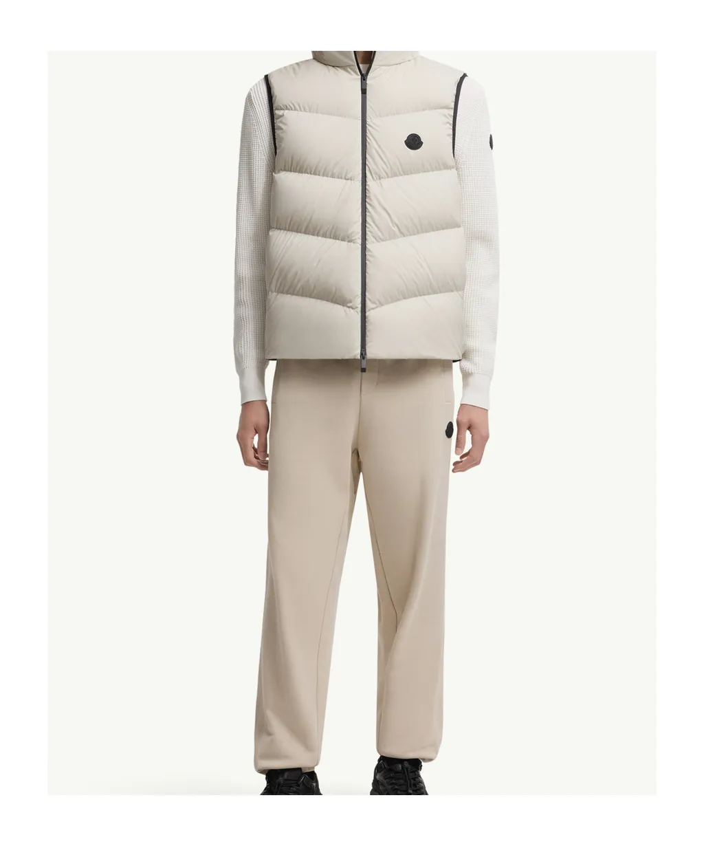 Moncler Guersac Diagonal-Quilted Hooded Dwon Vest