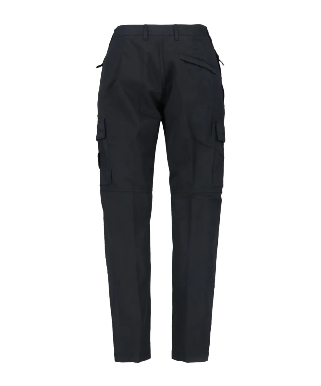 Stone Island Logo Patch Tapered-Leg Trousers