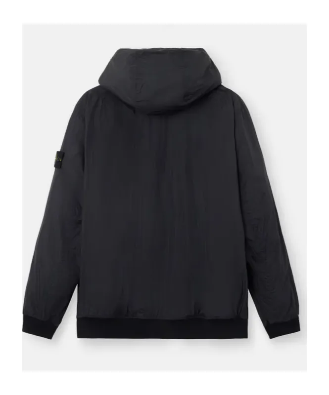 Stone Island Logo Patch Zip-Up Hooded Jacket