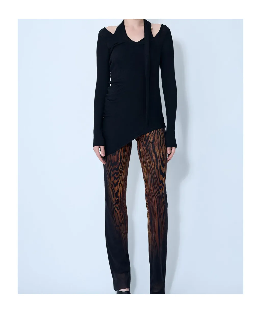Jean Paul Gaultier Asymmetric Knitted Top