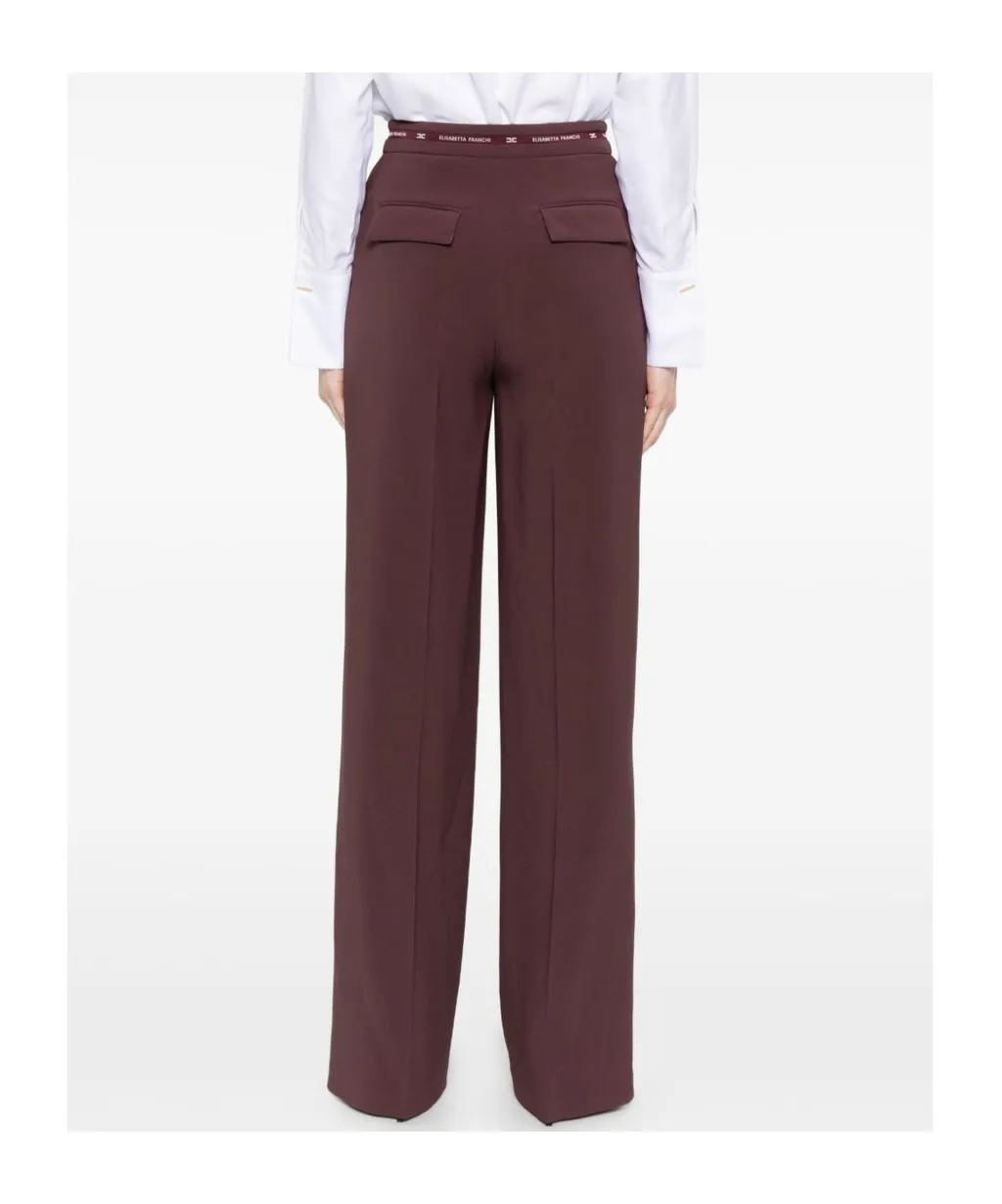 Logo-Waistband Trousers