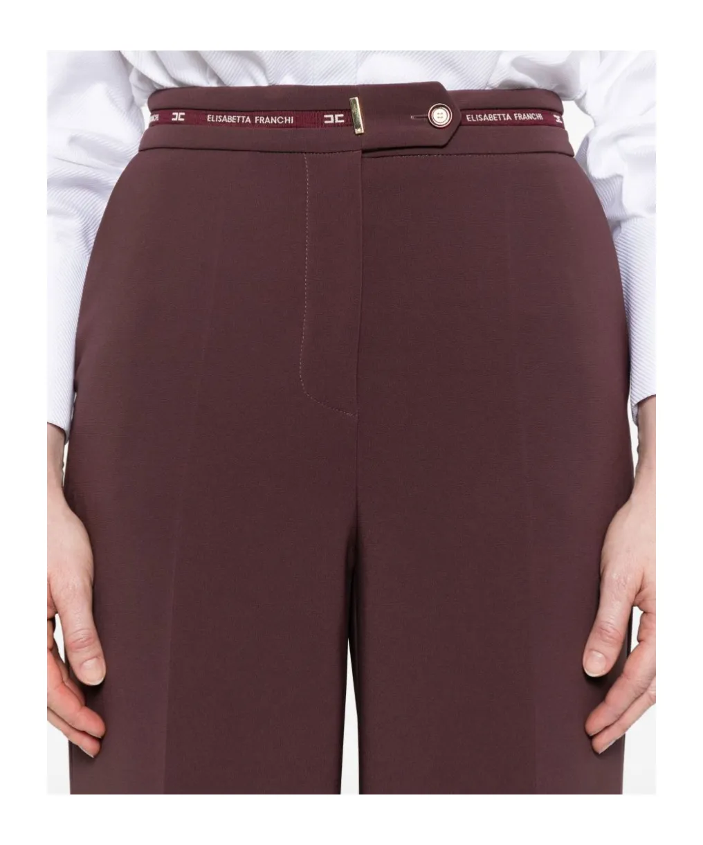 Logo-Waistband Trousers