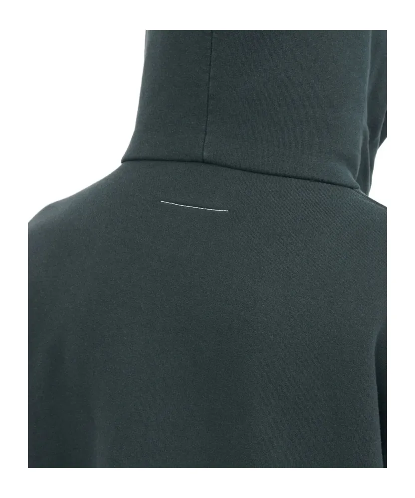 Mm6 Maison Margiela Logo Printed Drawstring Hoodie