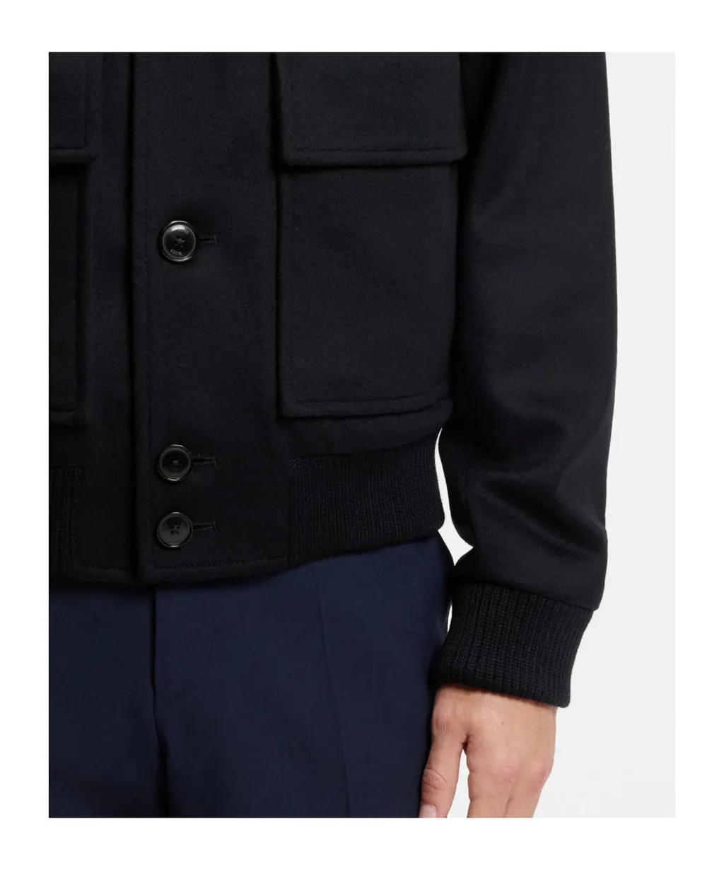 Wool And Cashmere Short Coat