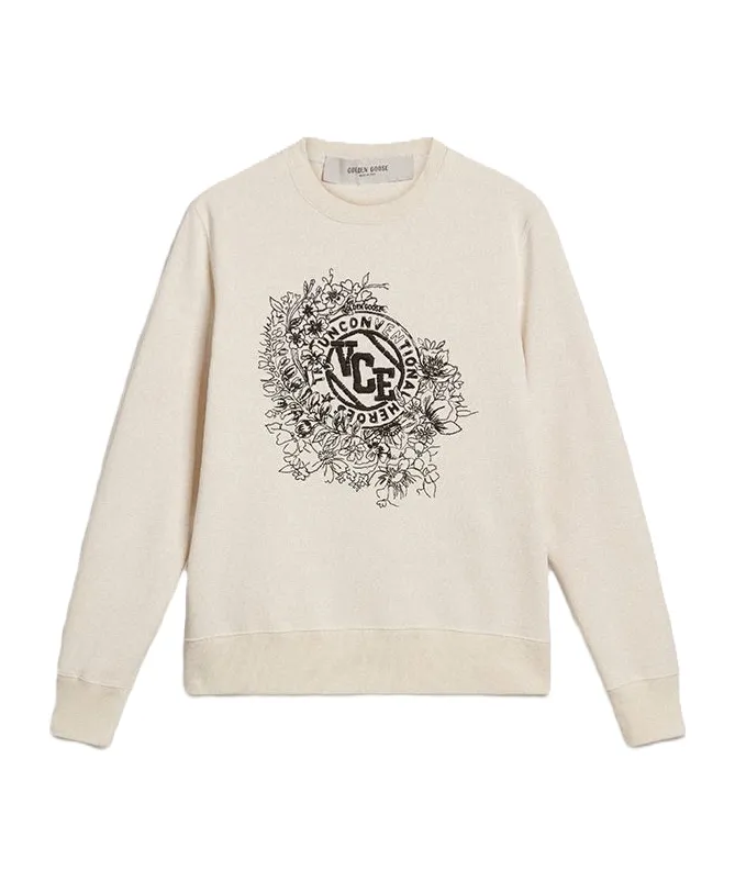 Golden Goose Deluxe Brand Embroidered Crewneck Sweatshirt