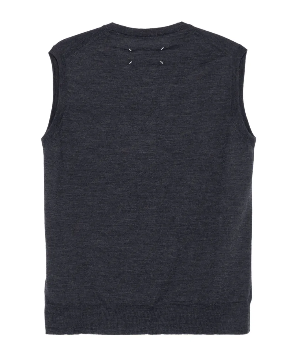 Maison Margiela V-Neck Knitted Vest