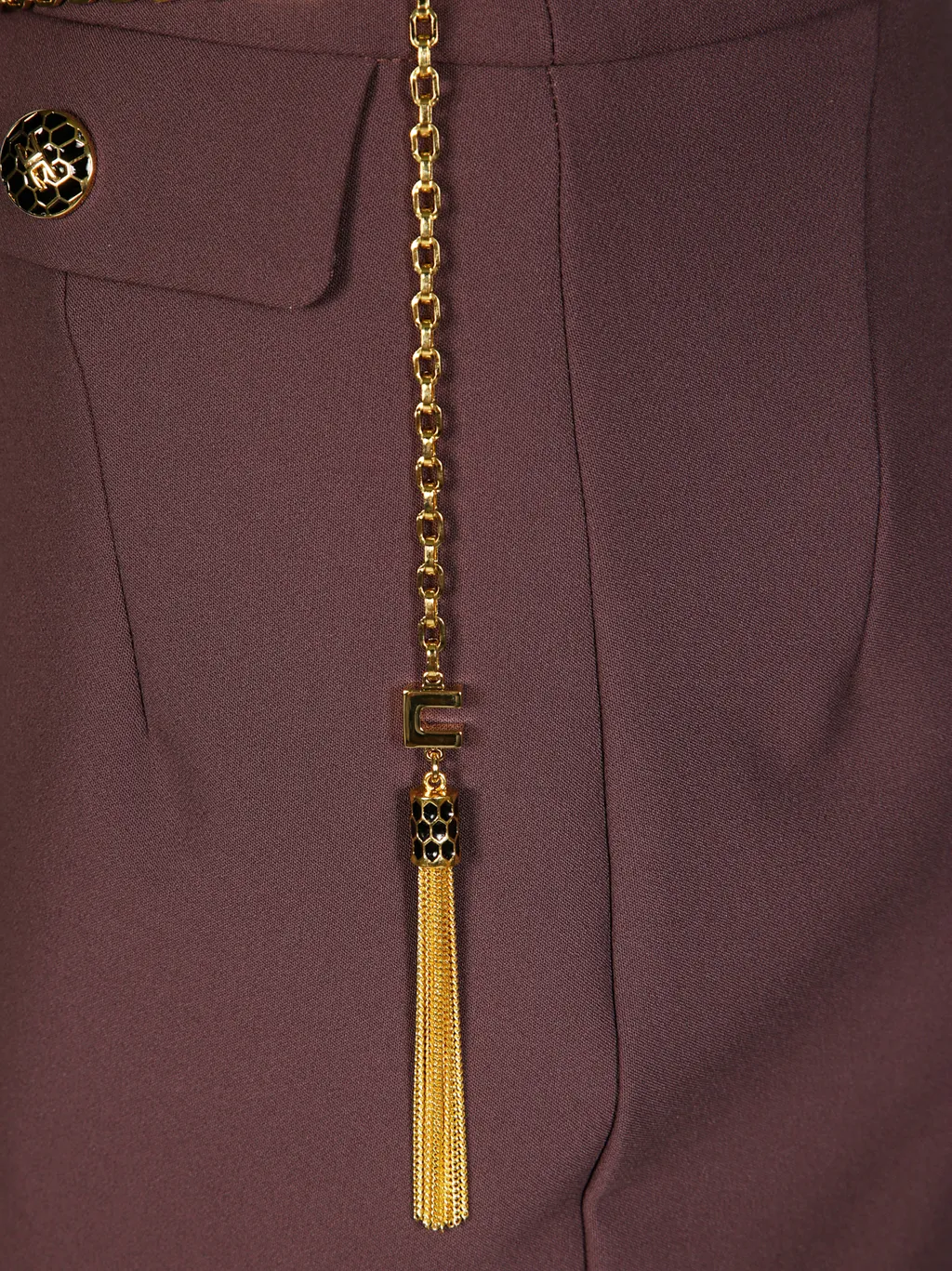 Elisabetta Franchi Chain Embellished Mini Skirt