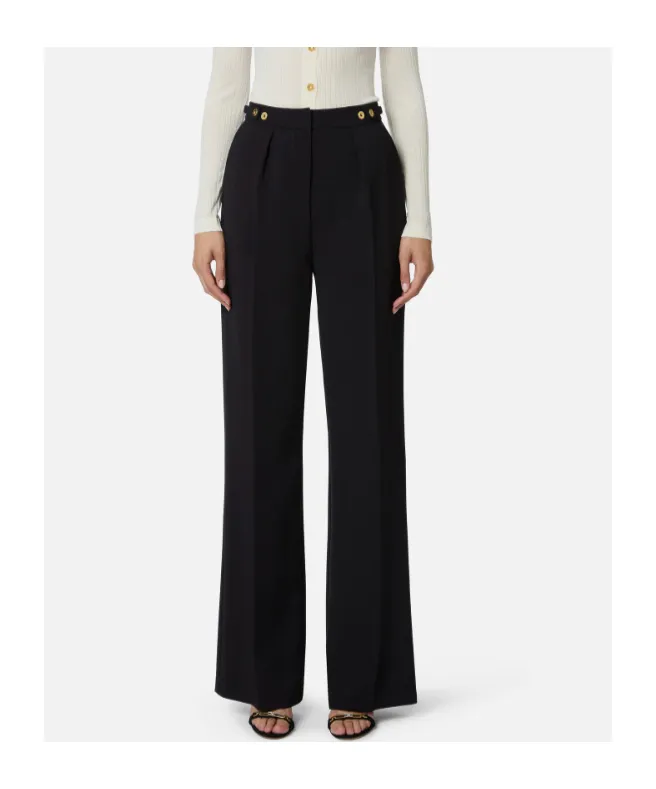 Elisabetta Franchi Embellished CrÊPe Trousers