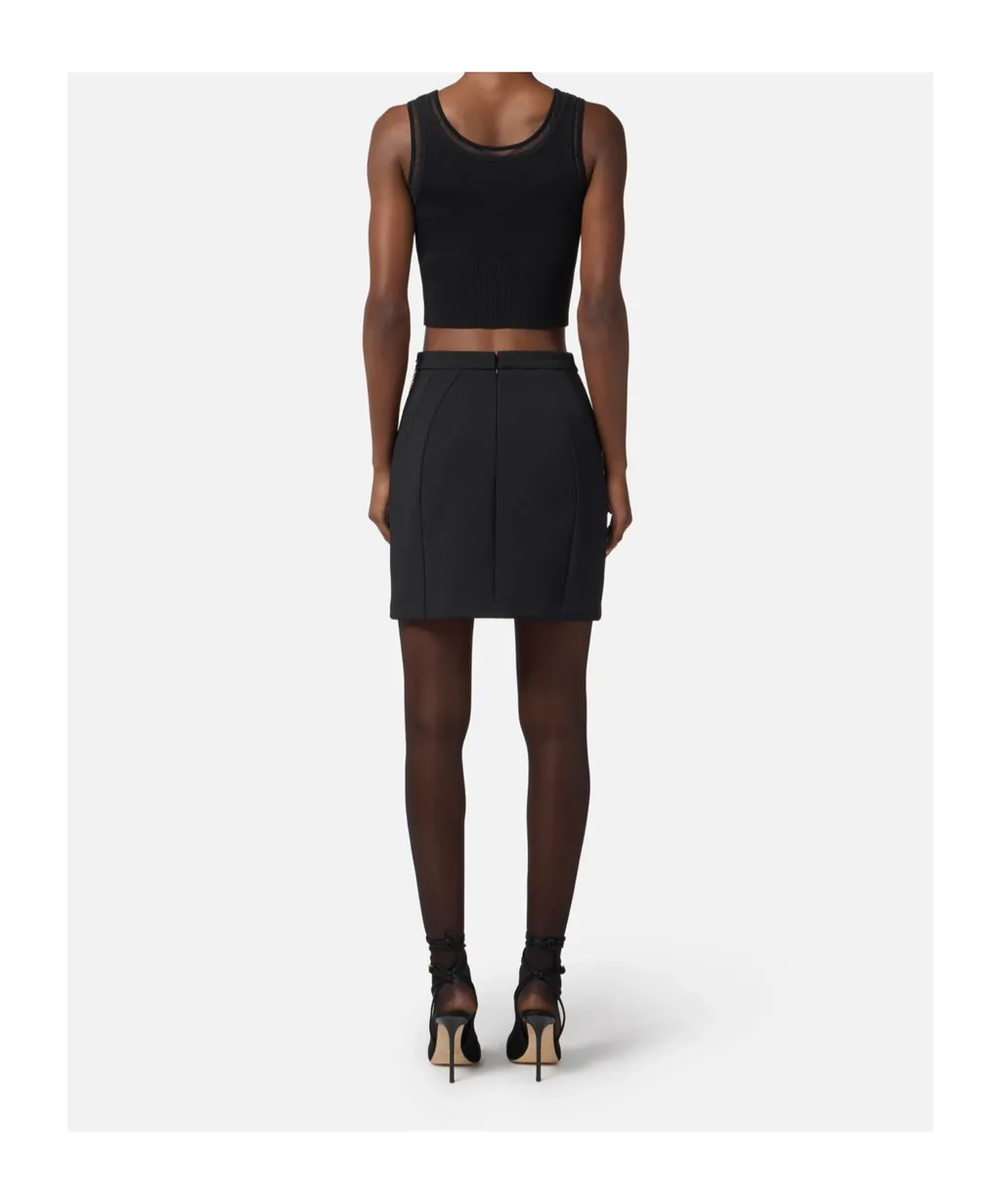 Elisabetta Franchi Chain Embellished Mini Skirt