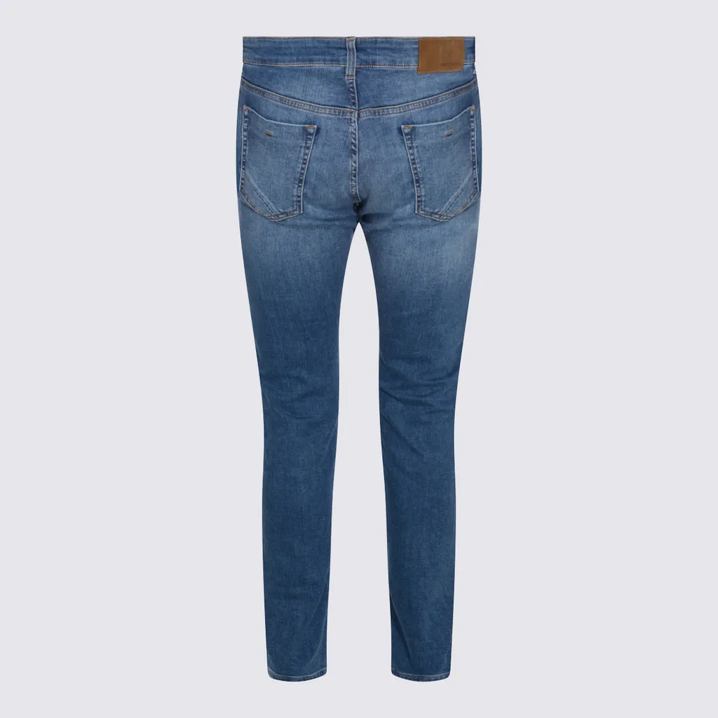 Incotex Blue Division Logo Patch Slim-Fit Jeans
